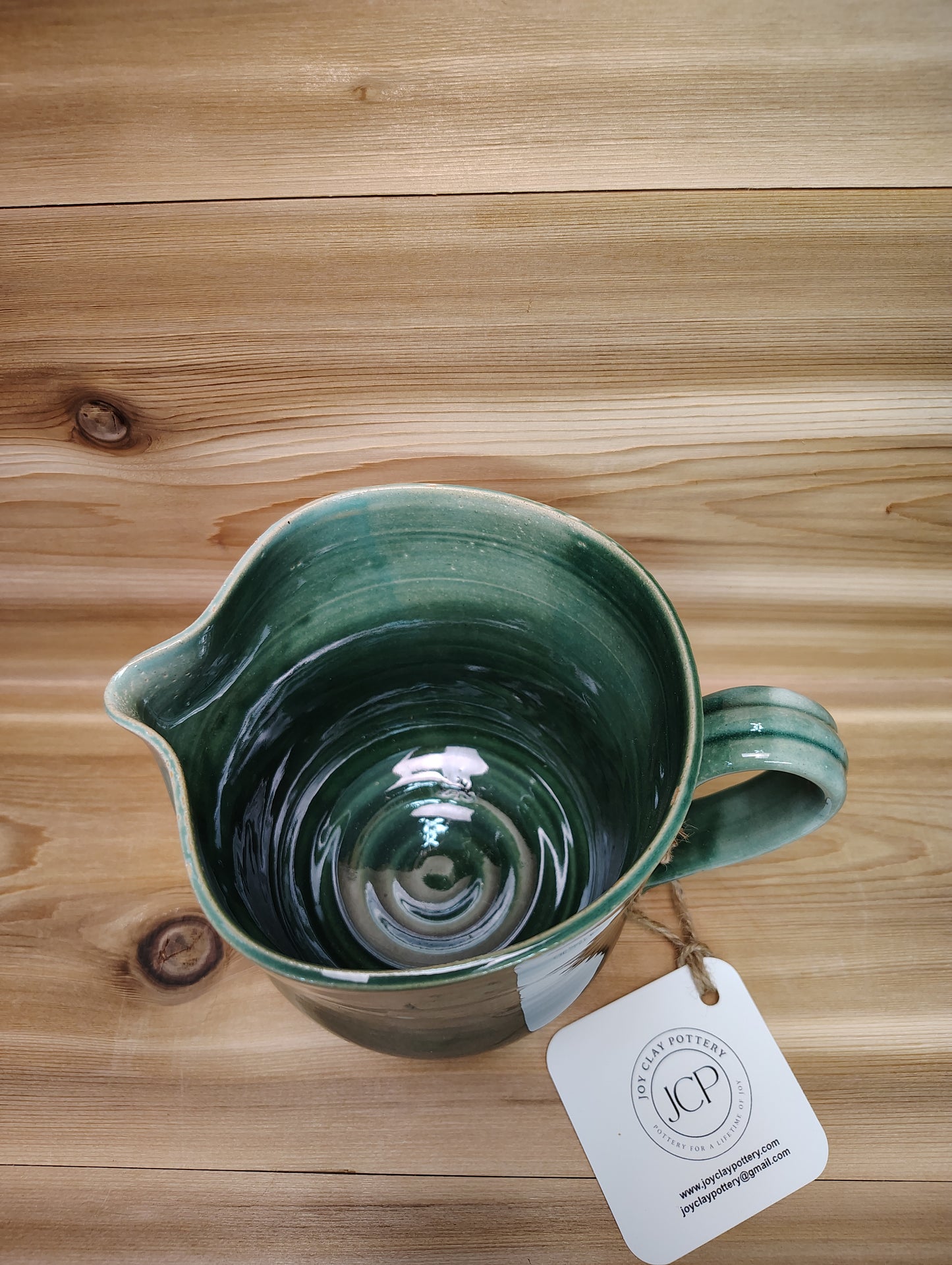 Emerald Green Pitcher