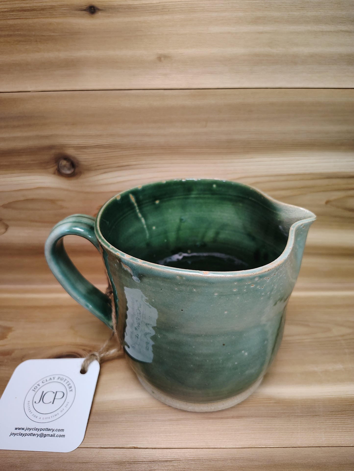 Emerald Green Pitcher