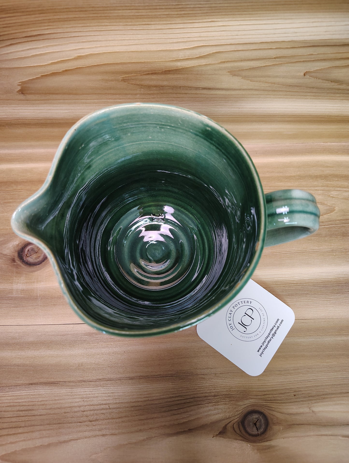Emerald Green Pitcher