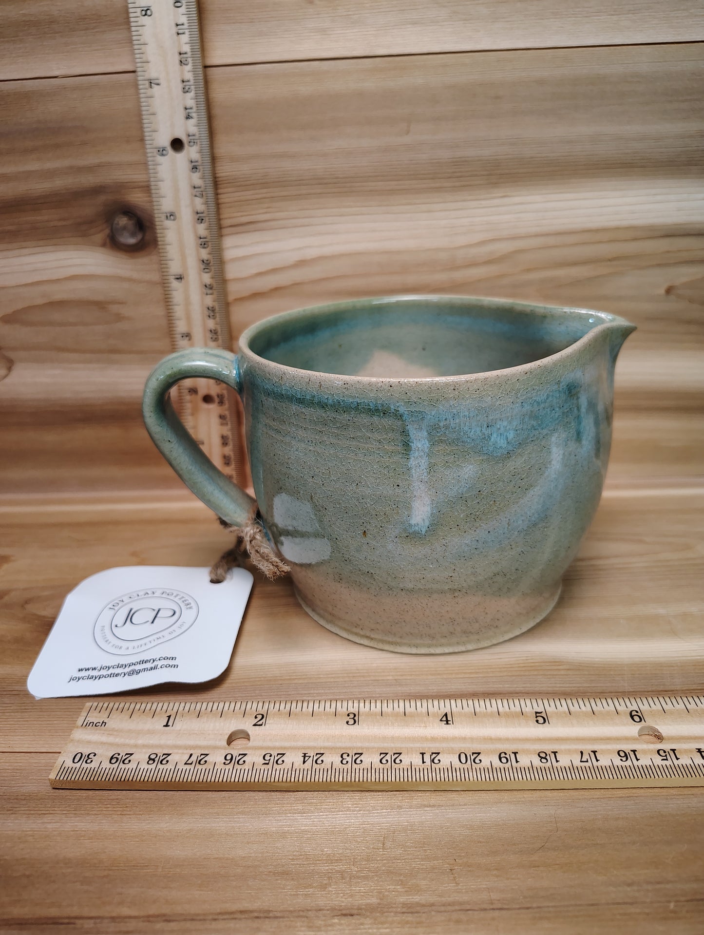 Light Green/White Pitcher