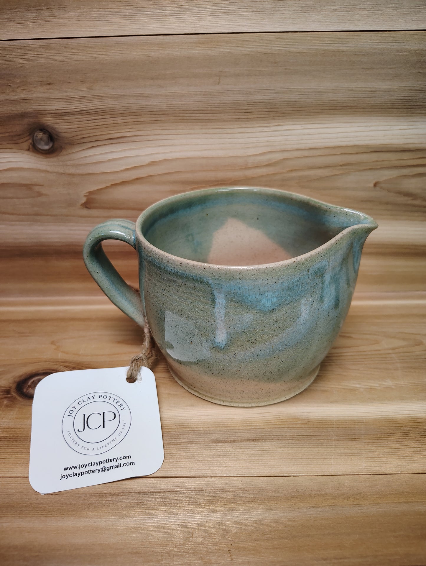 Light Green/White Pitcher