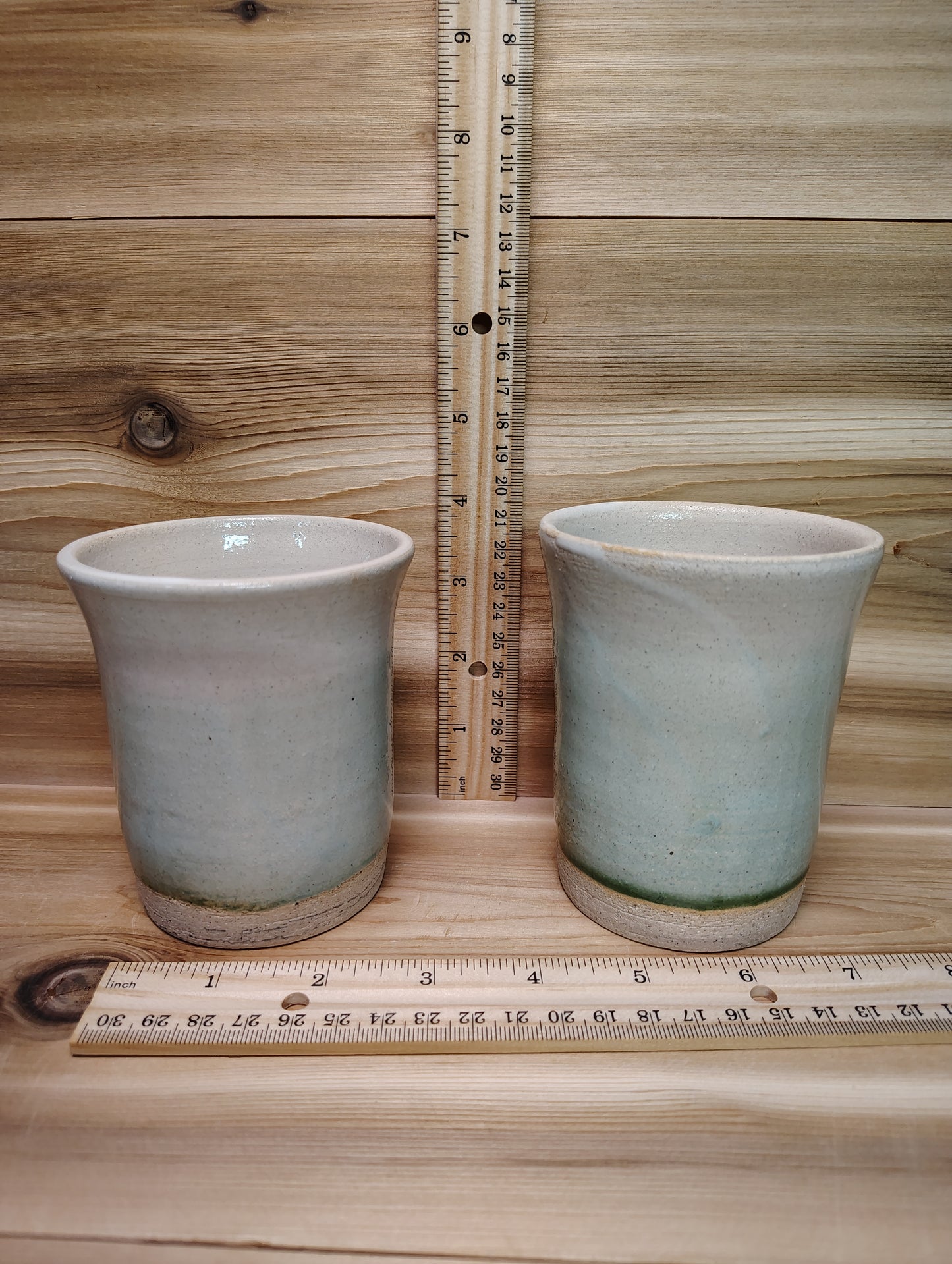 White Light Green Short Glasses (Set 2 pieces)